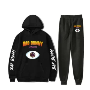 Hip Hop Rapper Bad Bunny Men's Sportswear Sets Casual Tracksuit